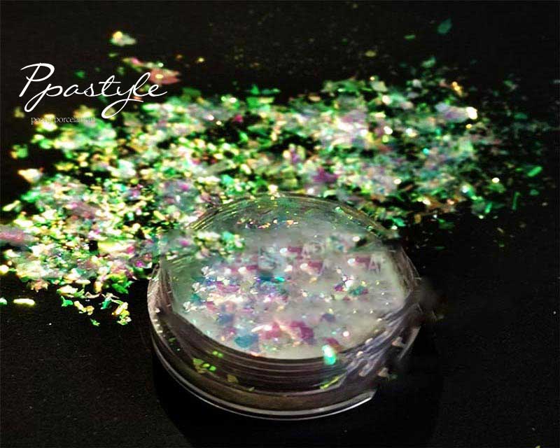 Transparent Iridescent Chameleon Foil White Unicorn Chameleon Flakes – The  Colors World Glitter