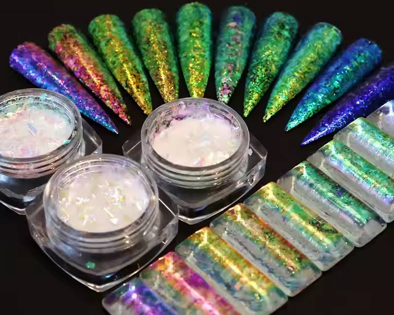 CCF07 Cosmetic Clear Chameleon Flakes Aurora Flakes